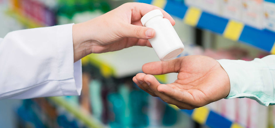 Pharmacists' hands